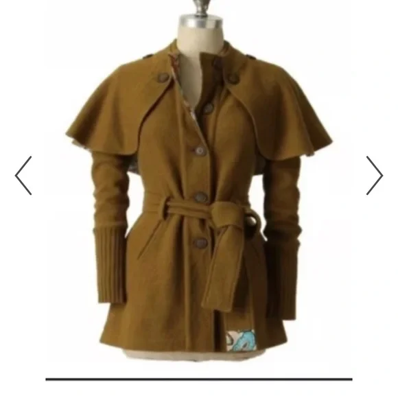 Anthropologie Sparrow Wool Cape Cardigan Coat | M - Picture 1 of 13